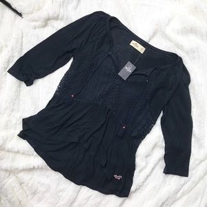 Navy Hollister Shirt-NWT